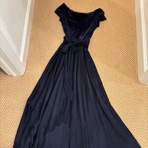 Heidi Wiesel midnight blue evening dress